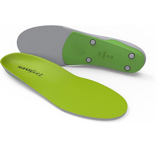 Superfeet GREEN - High Arch Orthotic Support - Cut-To-Fit Shoe Insoles